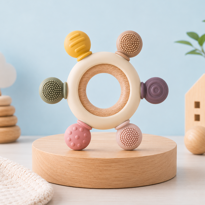 Babistaa™ Silicone & Wood Teether